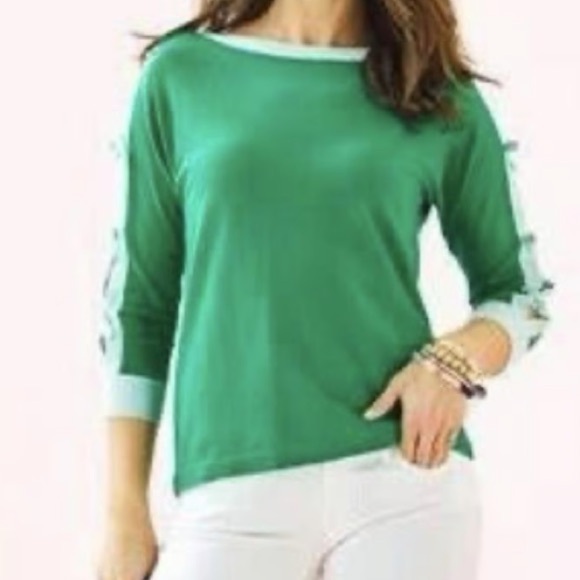 Lilly Pulitzer Green Women's Sweater Top. - Picture 2 of 10